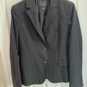 Banana Republic classic tailored jacket in black pinstripe. Excellent condition
